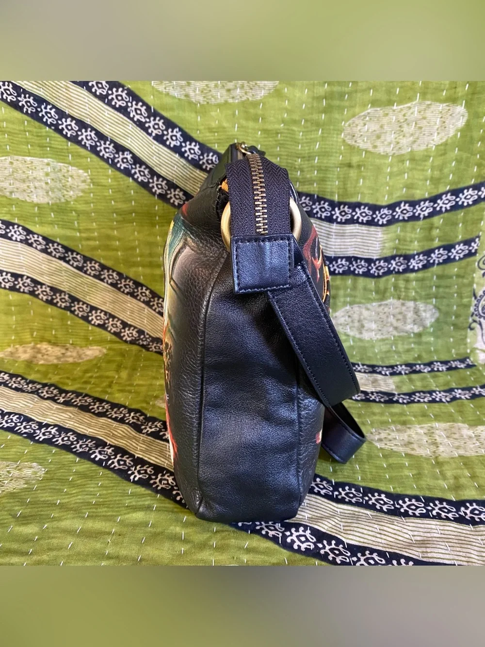 Rare Icon Los Angeles Bourbon Street Jazz Leather Crossbody Purse